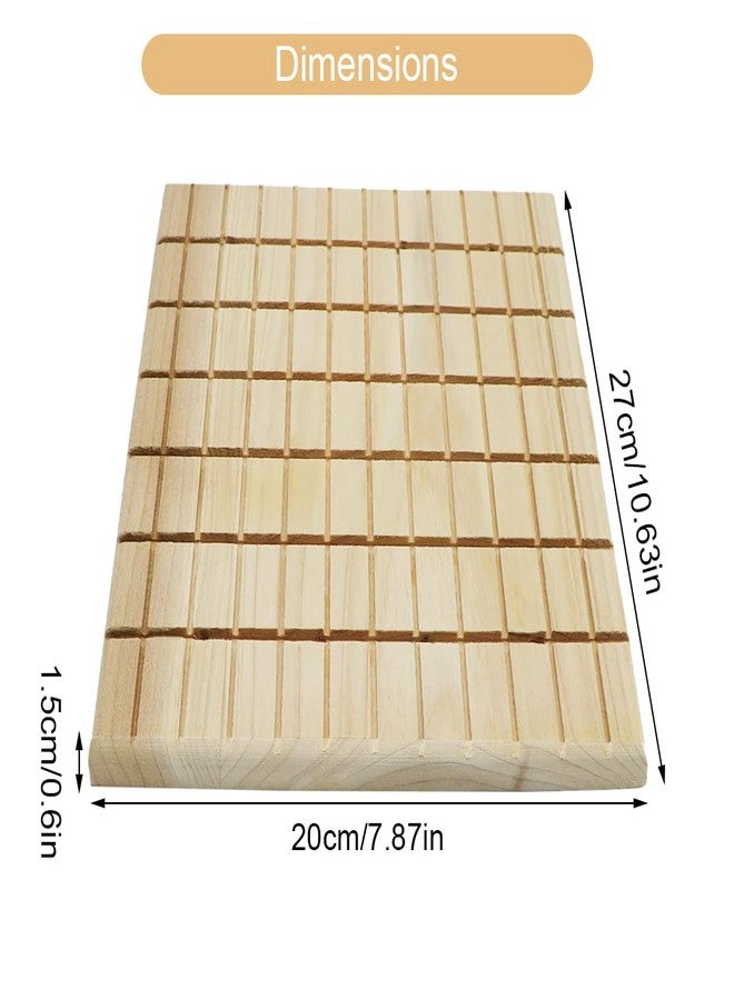Litewoo Rabbit Scratch Board Claws and Teeth Care Wooden Chew Toys Bunny Chinchilla Guinea Pig Rabbit Antiskid Edible Natural Wood Pad - Image 2